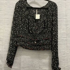 Free People Lolita NWT Floral Blouse